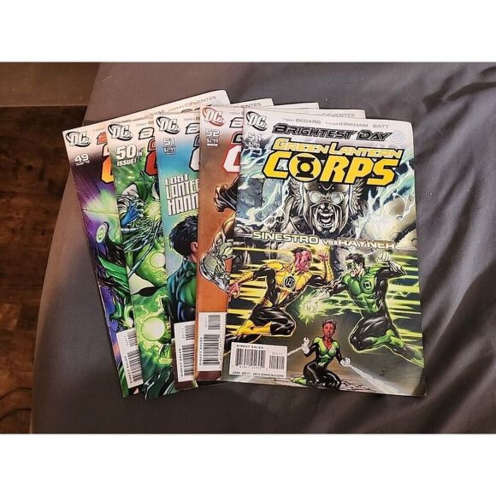 DC Universe Comic - Brightest Day Green Lantern Corps 2010 (49, 50, 51,‎ 52, 54)